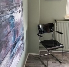 Mauser Stahlrohr Freischwinger Bauhaus Klassiker schwarz 