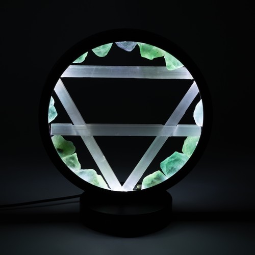 Edelstein heiligenschein lampe - edelstein,