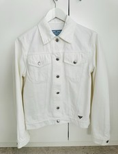 PRADA Jeansjacke Weiß GR XS