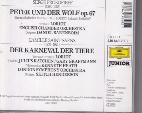 Prokofieff saint saens peter - ,