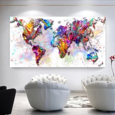 Leinwand Bilder Weltkarte