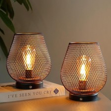 Dimmbare Nachttischlampe 2er