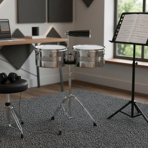 Timbales set verchromt - timbales-set,
