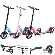 Klappbarer Roller für Kinder Erwachsene Tretroller Scooter Verstellbarer Lenker