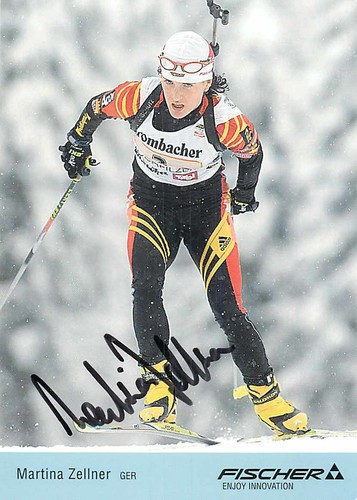 Martina zellner autogrammkarte - zellner,
