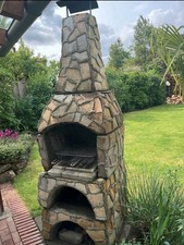 Wellfire Gartengrillkamin LANDAU Quarzitbruchstein Gelblich 202 x 80 x 77 cm