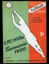 DFB Berliner Programm Fußball-Meisterschaft 1. FC KÖLN - TASMANIA 1900 29.5.1960
