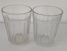 2 GLÄSER Pressglas Ruhrglas Alt Antik Brocante Vintage