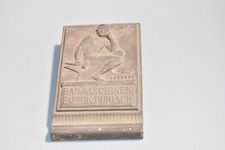 Alte Werbe Relief Platte Guss