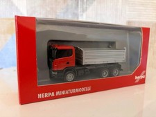 Herpa 150897 Scania R CR 16 3a Allrad Baukipper rot/silber