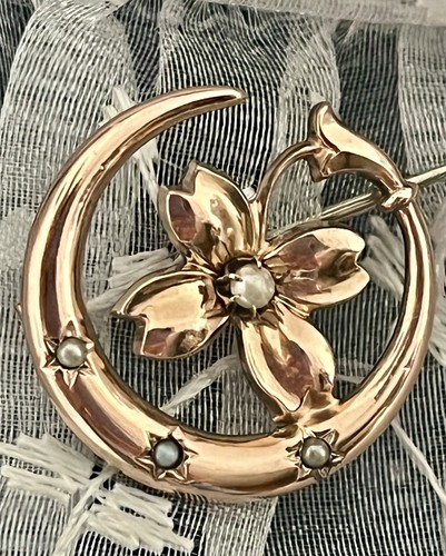 Antike jugendstil brosche - antike,