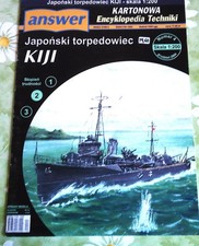Modellbaubogen japanisches Torpedoboot Kiji