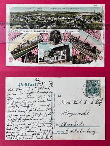 Bergbau litho lugau im - bergbau, ak