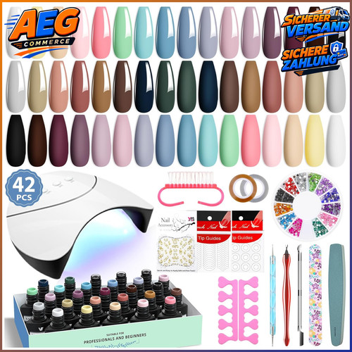 Gelnägel set 42pcs starterset - set,