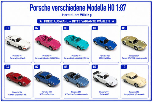 Wiking porsche freie - 1:87,