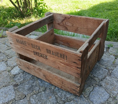 Alte holz bierkiste - alte,