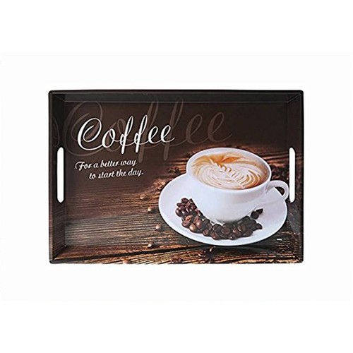 Serviertablett coffee aus - serviertablett,