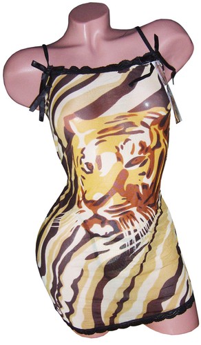 Leo nachtkleid negligee - negligee, tiger