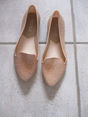 Ballerinas gold ohne absatz - ballerinas,