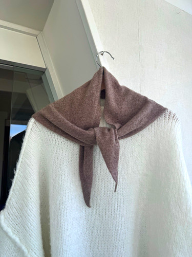 Damen strickschal tuch - damen, taupe