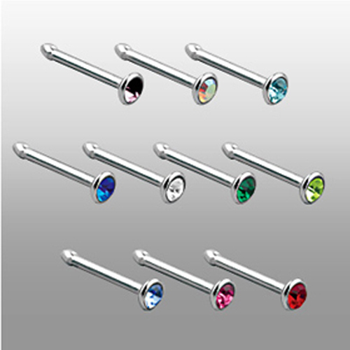 8mm titan nasen piercing - 0,8mm,