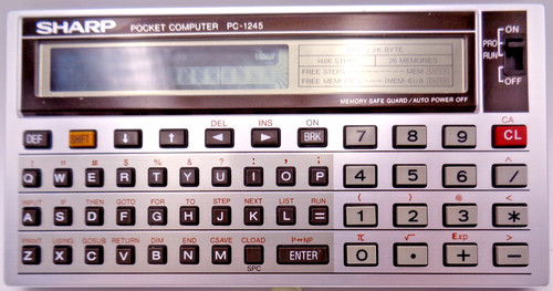 Sharp pocket computer - sharp, pc-1245