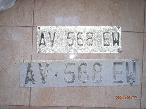 Vintage italy nummernschild - ,