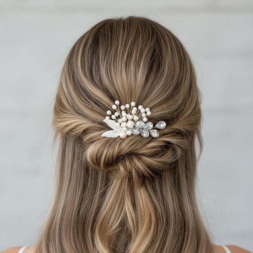 Braut haarkamm mit perlen - haarkamm, und