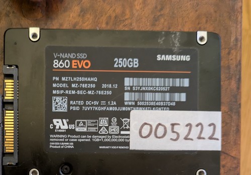 Samsung 860 evo 250gb ssd - samsung,