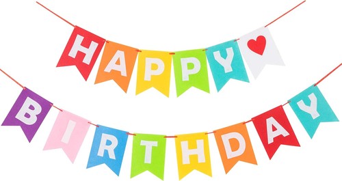 Happy birthday girlande bunt - happy,