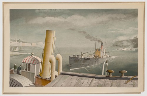 Lithographie aus den 40er