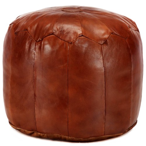 Pouf 40x35cm leder - 40x35cm,