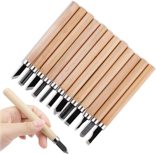 Stk holzschnitzmesser set - 12,