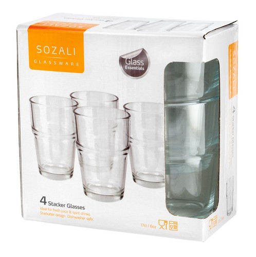 Kleine tumbler glas set - 4, x