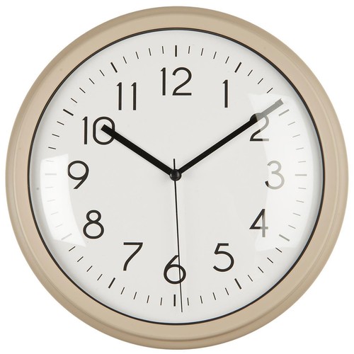 Vintage wanduhr sand beige - vintage,