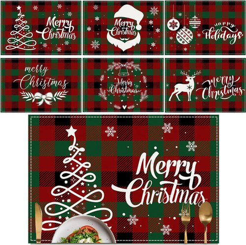 Weihnachten platzsets 6er set - weihnachten,