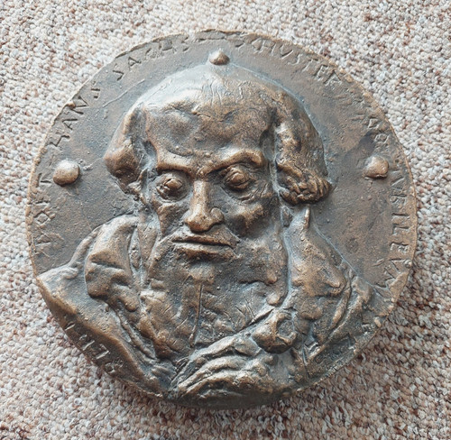 Massive bronze medaille hans - massive,