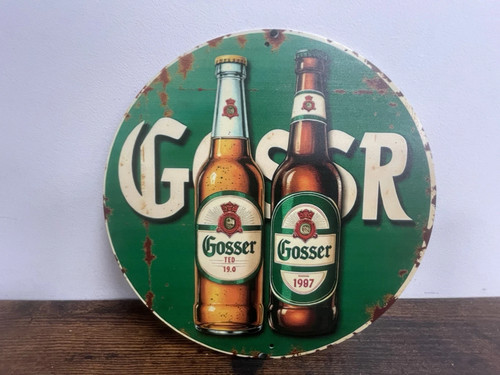Gösser blechschild 20cm bier - 20cm,