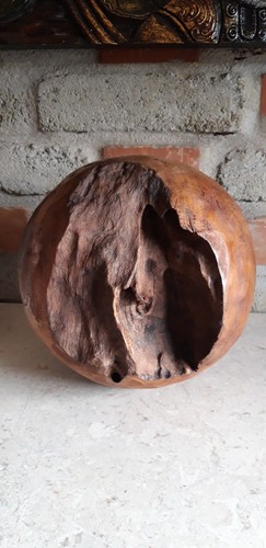 Teakholz kugel skulptur - kugel,
