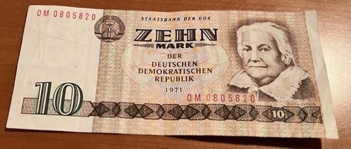 Mark ddr banknote 1971 - mark,