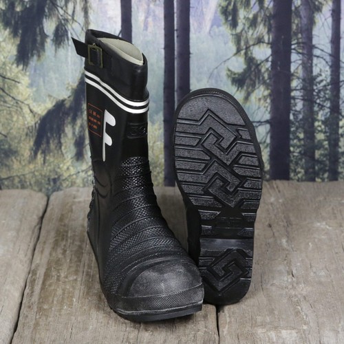 Schwarzer sicherheitsstiefel - schwarzer,