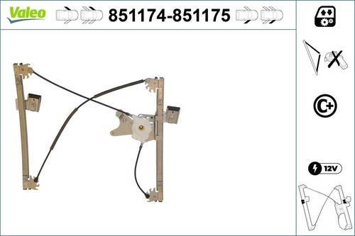 Fensterheber valeo 851174 für - valeo,