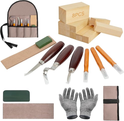 Holz schnitzmesser set - holz,