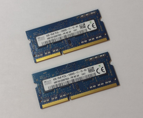 Hynix notebook ram 4gb - 2x, =