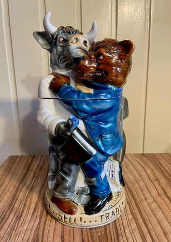 Bull bear bierkrug börse - bull, bear,