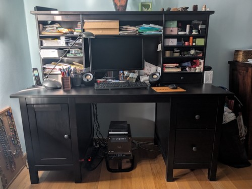 Hemnes dunkel schreibtisch - hemnes,