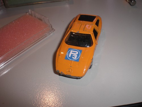 Mercedes c111 orange - mercedes, c111,