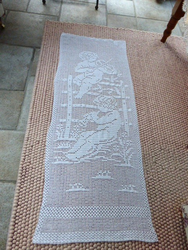 Tischläufer häkeltischdecke - tischläufer,