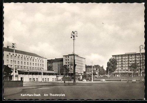 Ansichtskarte karl marx - ansichtskarte, karl-marx-stadt