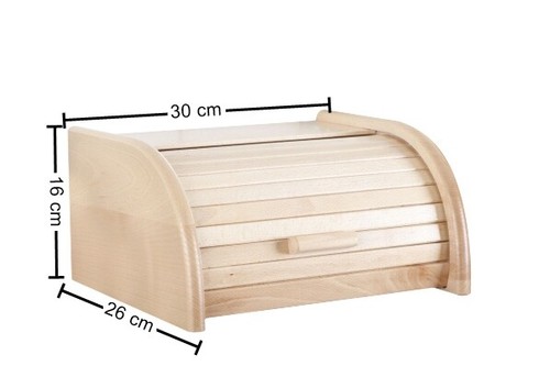 Hölzerner brotkasten mit - brotkasten,